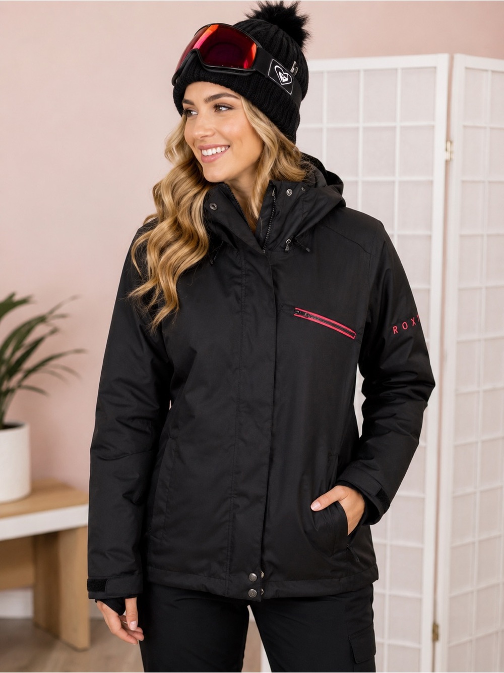 Roxy Solid/Jetty Snow Jacket designed for skiing and snowboarding